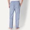 imageAmazon Essentials Mens StraightFit Woven Pajama Pant with PocketsLight Blue White Plaid