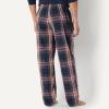 imageAmazon Essentials Mens StraightFit Woven Pajama Pant with PocketsNavy Large Plaid