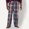 imageAmazon Essentials Mens StraightFit Woven Pajama Pant with PocketsNavy Large Plaid