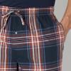 imageAmazon Essentials Mens StraightFit Woven Pajama Pant with PocketsNavy Large Plaid