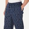 imageAmazon Essentials Mens StraightFit Woven Pajama Pant with PocketsNavy Paisley