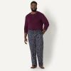 imageAmazon Essentials Mens StraightFit Woven Pajama Pant with PocketsNavy Paisley