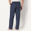 imageAmazon Essentials Mens StraightFit Woven Pajama Pant with PocketsNavy Paisley