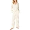 imageAmazon Essentials womens Satin Long Sleeve Shirt and Pant Pajama SetIvory