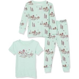 imageAmazon Essentials Boys SnugFit Cotton Pajama Sleepwear Sets3piece Mickey Winter Set