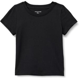 imageAmazon Essentials Girls ShortSleeve TShirtsBlack