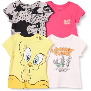imageAmazon Essentials Girls ShortSleeve TShirtsLooney Tunes Tweety