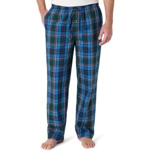 imageAmazon Essentials Mens StraightFit Woven Pajama Pant with PocketsBlue Green Large Plaid