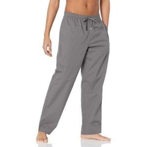 imageAmazon Essentials Mens StraightFit Woven Pajama Pant with PocketsGrey