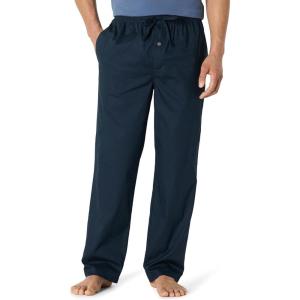 imageAmazon Essentials Mens StraightFit Woven Pajama Pant with PocketsNavy