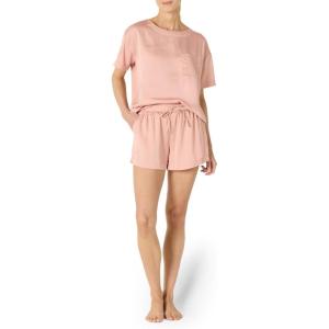 imageAmazon Essentials womens Satin Pajama Cami and Shorts SetDusty Rose