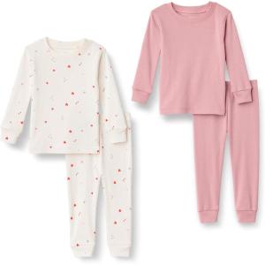 imageAmazon Essentials x Sofia Grainge Mommy and Me Long Sleeve Pajama SetBlushMulti Hearts