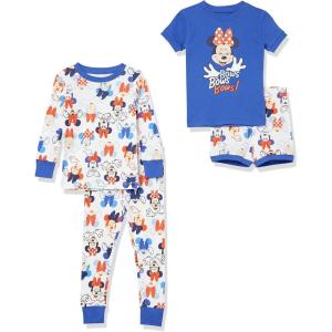 imageAmazon Essentials Disney  Marvel  Star Wars Babies Toddlers and Girls Pajama SetMinnie Bows