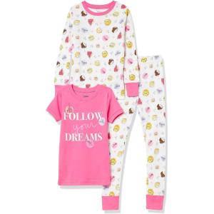 imageAmazon Essentials Disney  Marvel  Star Wars Babies Toddlers and Girls Pajama SetPrincessDots