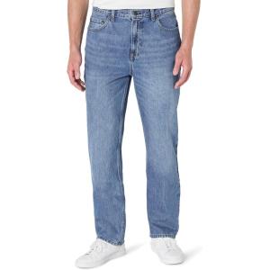 imageAmazon Essentials Mens RelaxedFit JeansMedium Blue Vintage