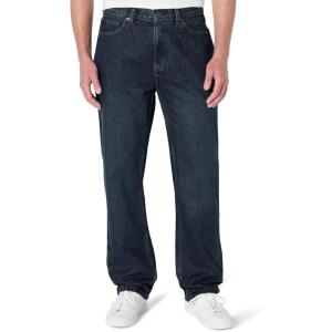imageAmazon Essentials Mens RelaxedFit JeansTinted Dark Wash