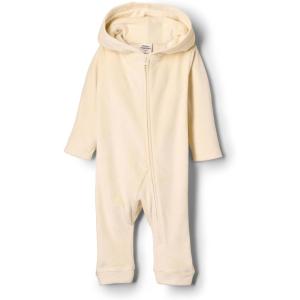 imageAmazon Essentials x Sofia Grainge Unisex Babies Velour Hooded CoverallBeige