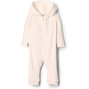 imageAmazon Essentials x Sofia Grainge Unisex Babies Velour Hooded CoverallIvory