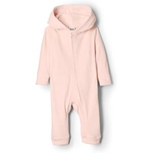 imageAmazon Essentials x Sofia Grainge Unisex Babies Velour Hooded CoverallLight Pink