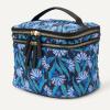image:imageAmazon Essentials Womens Multifunctional Quilted Costmetic Case with Makeup Brush Storage Leopard One SizeBlue Floral