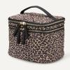 image:imageAmazon Essentials Womens Multifunctional Quilted Costmetic Case with Makeup Brush Storage Leopard One SizeLeopard