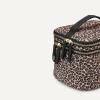 image:imageAmazon Essentials Womens Multifunctional Quilted Costmetic Case with Makeup Brush Storage Leopard One SizeLeopard