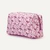 image:imageAmazon Essentials Womens Quilted Travel Makeup Bag Blue Floral One SizePink Floral