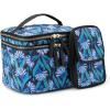 image:imageAmazon Essentials Womens Multifunctional Quilted Costmetic Case with Makeup Brush Storage Leopard One SizeBlue Floral
