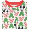 image:imageAmazon Essentials Disney  Marvel  Star Wars Unisex Babies Toddlers and Kids Footed Sleepers Zip Up Pajamas MultipacksMickey Holiday  Footed Sleeper