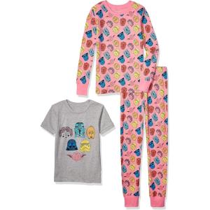 image:imageAmazon Essentials Disney  Marvel  Star Wars Babies Toddlers and Girls Pajama Set3piece Star Wars Scribble
