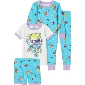 image:imageAmazon Essentials Disney  Marvel  Star Wars Babies Toddlers and Girls Pajama SetStar Wars Mandalorian Friends
