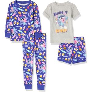 image:imageAmazon Essentials Disney  Marvel  Star Wars Babies Toddlers and Girls Pajama SetStitch Candy