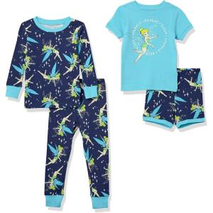 image:imageAmazon Essentials Disney  Marvel  Star Wars Babies Toddlers and Girls Pajama SetTinker Bell Sparkle