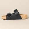 image:imageAmazon Essentials Womens Adjustable Double Strap Cork SandalsBlack