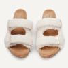 image:imageAmazon Essentials Womens Adjustable Double Strap Cork SandalsNatural Faux Shearling