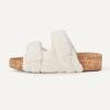 image:imageAmazon Essentials Womens Adjustable Double Strap Cork SandalsNatural Faux Shearling