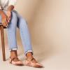 image:imageAmazon Essentials Womens Velvet Mary Jane Ballet Flat with Buckle StrapApricot Orange Velvet