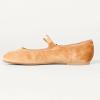image:imageAmazon Essentials Womens Velvet Mary Jane Ballet Flat with Buckle StrapApricot Orange Velvet