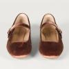 image:imageAmazon Essentials Womens Velvet Mary Jane Ballet Flat with Buckle StrapBrown Velvet
