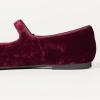 image:imageAmazon Essentials Womens Velvet Mary Jane Ballet Flat with Buckle StrapBurgundy Velvet