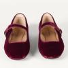 image:imageAmazon Essentials Womens Velvet Mary Jane Ballet Flat with Buckle StrapBurgundy Velvet