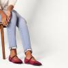 image:imageAmazon Essentials Womens Velvet Mary Jane Ballet Flat with Buckle StrapBurgundy Velvet