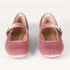 image:imageAmazon Essentials Womens Velvet Mary Jane Ballet Flat with Buckle StrapMauve Velvet