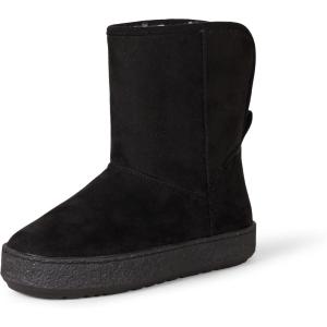 image:imageAmazon Essentials Womens Faux Fur Shearling BootBlack Microsuede