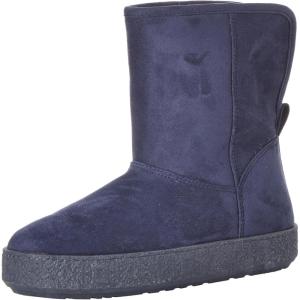 image:imageAmazon Essentials Womens Faux Fur Shearling BootNavy Microsuede