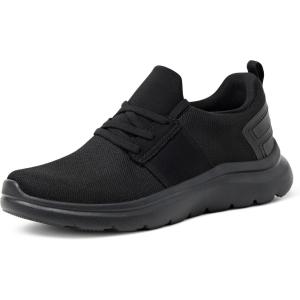 image:imageAmazon Essentials Womens Lightweight Knit Cross Trainer SneakersBlackBlack