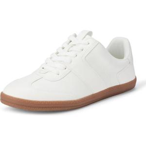 image:imageAmazon Essentials Womens Low Top Retro Sneaker with Padded CollarWhite