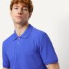 image:imageAmazon Essentials Mens Polo Shirts Short Sleeve SlimFit Cotton Pique Blue Large