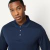 image:imageAmazon Essentials Mens Regular Fit Long Sleeve Quick Dry Golf Polo ShirtDark Navy