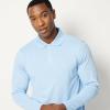 image:imageAmazon Essentials Mens Regular Fit Long Sleeve Quick Dry Golf Polo ShirtLight Blue